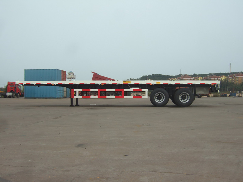 2 axle container flatbed trailer