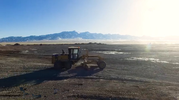 motor grader for coal mining