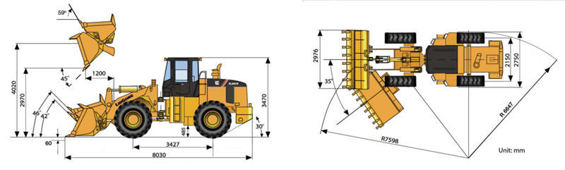 ZL50CN loader dimension